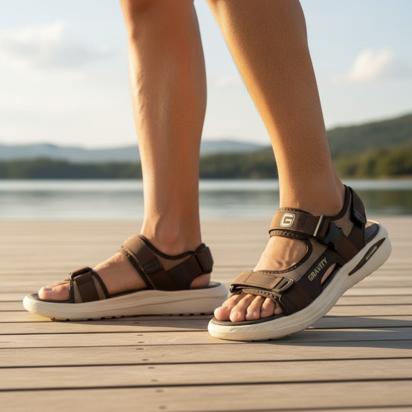 Gravity Dark Brown Sandal