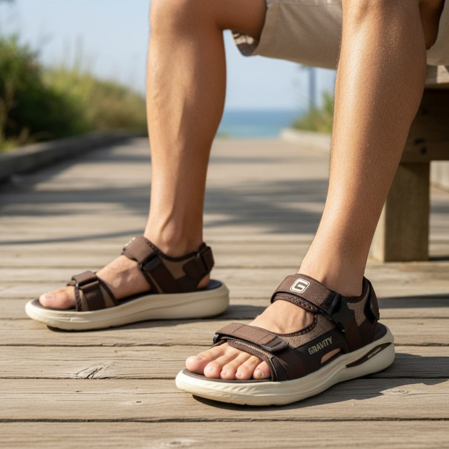 Gravity Dark Brown Sandal