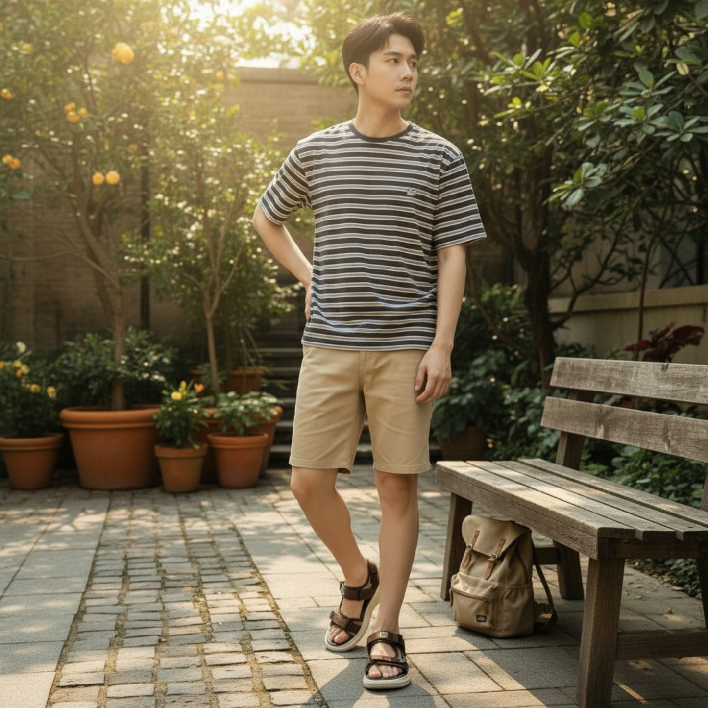 Gravity Brown Men Sandal