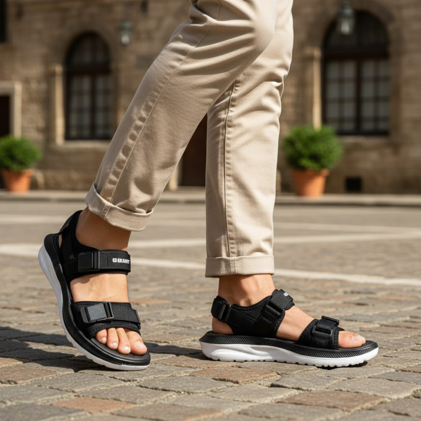 Gravity Black Sandal