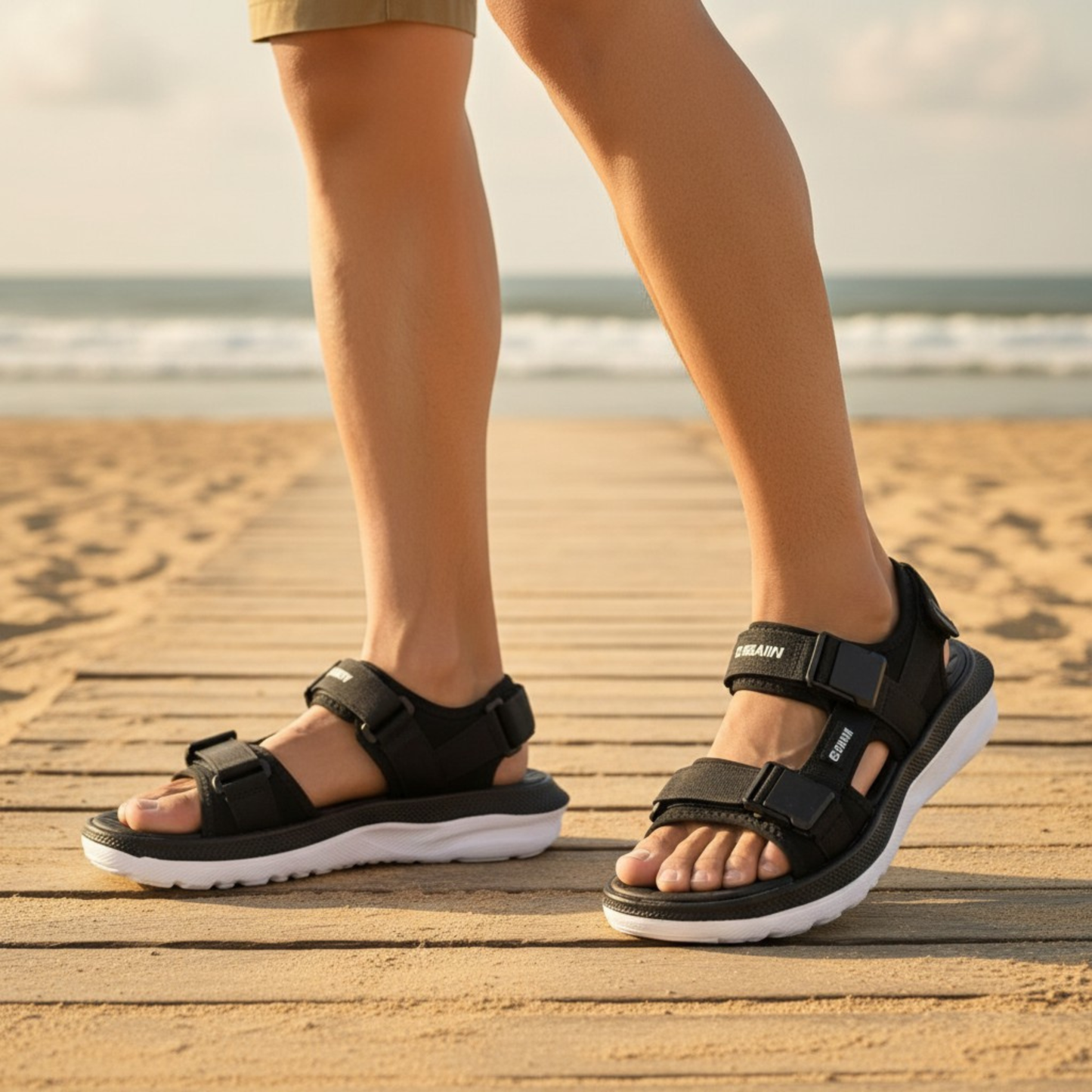 Gravity Black Sandal