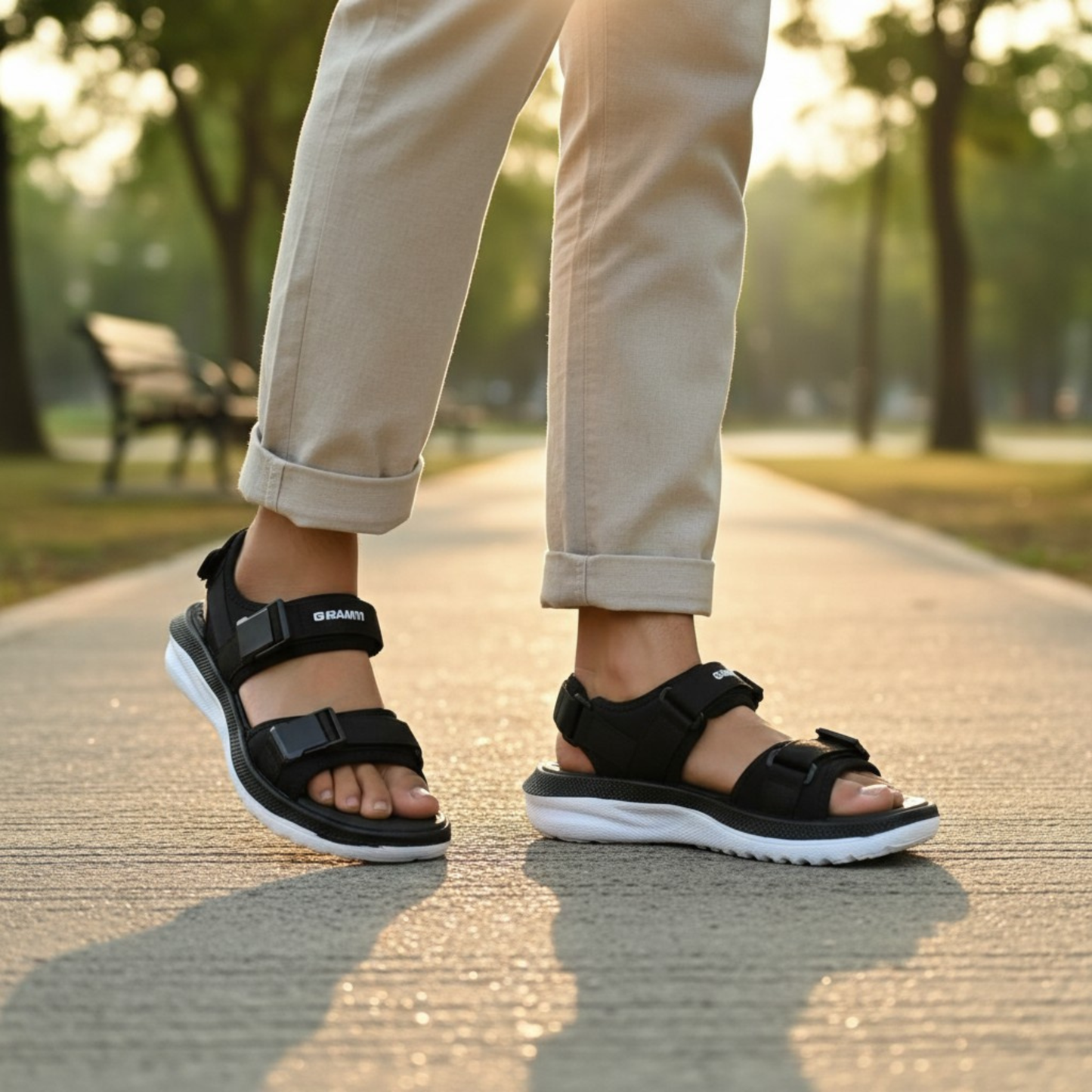 Gravity Black Sandal