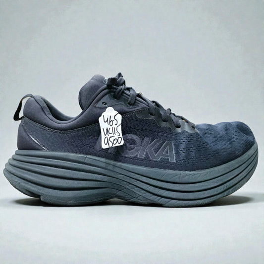 HOKA BLACK BONDI 8 (Size 46.5/UK 11.5)