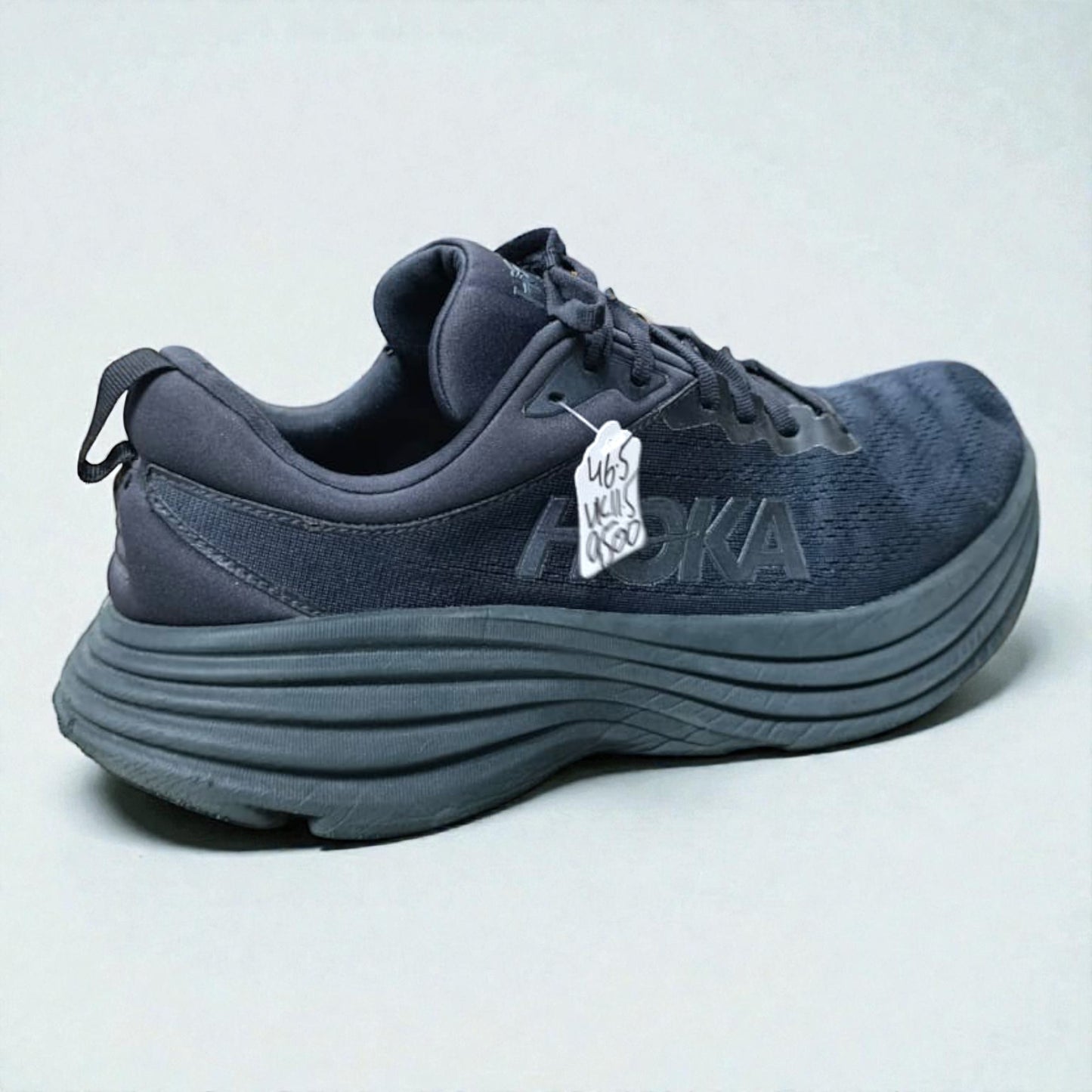 HOKA BLACK BONDI 8 (Size 46.5/UK 11.5)